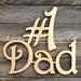 aMonogram Art Unlimited Dad Painted Wooden Monogram Wall Décor in Gray | 18 H x 24 W in | Wayfair 91114P-24-silver