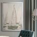 Longshore Tides Sail Scribble I Premium Framed Canvas - Ready To Hang Canvas in Black | 42.5 H x 30.5 W x 1 D in | Wayfair