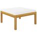 vidaXL Sectional Sofa Patio Modular Seat with Cushions Table Solid Acacia Wood
