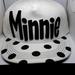Disney Accessories | Minnie Mouse Hat Cap Disney Minnie Adjustable Hat Disneyland Souvenir | Color: Black/White | Size: Os