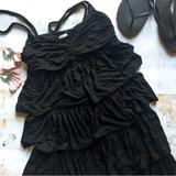 J. Crew Dresses | J.Crew Ruffle Tiered Jersey Dress | Color: Black | Size: S