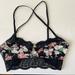 Free People Tops | Free People Intimately Floral Criss-Cross Bralette Top | Color: Black/Pink | Size: S