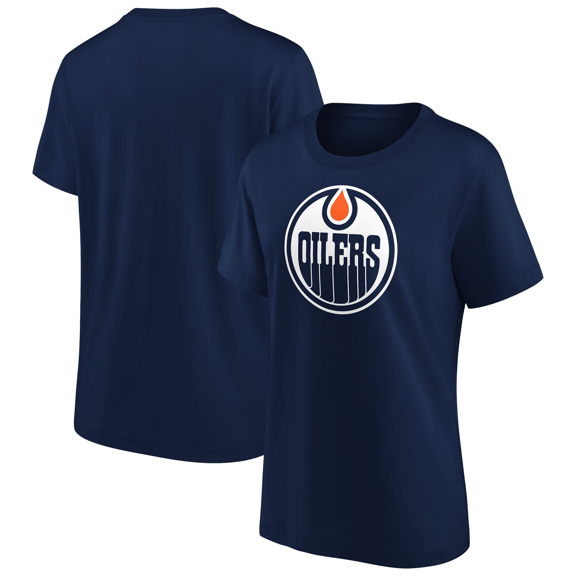 Edmonton Oilers Fanatics Branded Primary Logo Graphic T-Shirt – Damen Image