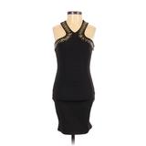 Forever 21 Cocktail Dress - Bodycon Halter Sleeveless: Black Dresses - Women's Size Small