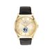 Men's Gold Creighton Bluejays Stainless Steel Watch with Leather Band