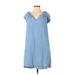 Gap Casual Dress - Shift: Blue Print Dresses - Women's Size X-Small