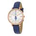 Women's Fossil Navy New Hampshire Wildcats Jacqueline Leather Watch