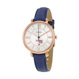 Women's Fossil Navy Florida Tech Panthers Jacqueline Leather Watch