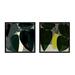 AllModern Plant Set Of 2 by Studiom - 2 Piece Picture Frame Print Set Paper in Black/Green/Yellow | 24 H x 24 W x 1.25 D in | Wayfair