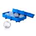 True Sphere Ice Tray, Dishwasher-Safe Silicone Ice Mold, Makes 6 Ice Spheres, Blue