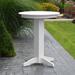 Red Barrel Studio® Nettie Plastic Bar Outdoor Table Plastic in White | 42 H x 44 W x 44 D in | Wayfair 166BABE93ED245A9ACF0EFDBE0C55192
