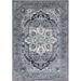 Blue/Gray 87 x 63 x 0.47 in Area Rug - Bungalow Rose Oriental Machine Woven Teal Area Rug Polypropylene | 87 H x 63 W x 0.47 D in | Wayfair