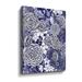 Red Barrel Studio® Floral Pattern Botanical Flowers Purple Blue Very Peri Design III By Irina Sztukowski Gallery Canvas, in Indigo | Wayfair