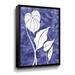 Red Barrel Studio® Exotic Tropical Leaves Purple Blue Very Peri Floral Design I By Irina Sztukowski Gallery Canvas in Indigo | Wayfair
