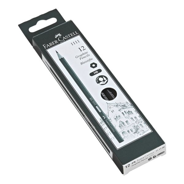Faber-Castell 12x Bleistift »1111« schwarz Image