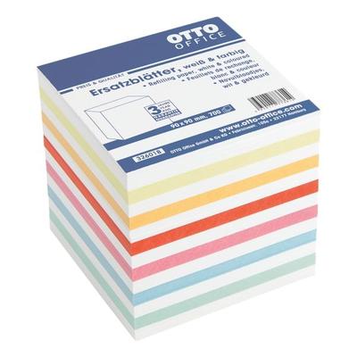 OTTO Office Ersatzblätter für Zettelbox weiß und farbig weiß, 9x9 cm Image