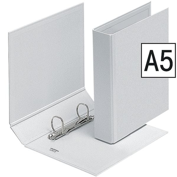 Veloflex Präsentationsringbuch A5 (2 Ringe) bis 250 Blatt »VELODUR® 41573« weiß, 20.1x23 cm Image