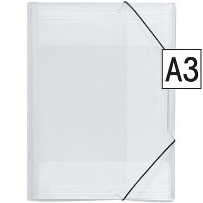 Veloflex Eckspannermappe A3 transparent, 30.5x43 cm