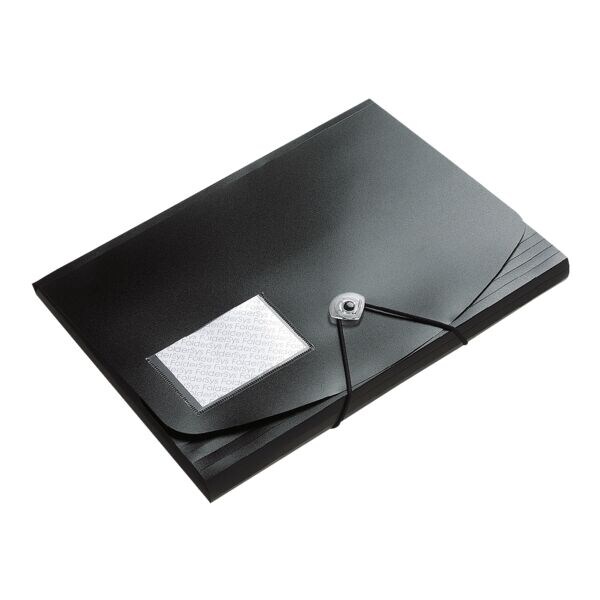 Foldersys Eckspannermappe A4 »Jumbo« schwarz, 24x32 cm Image