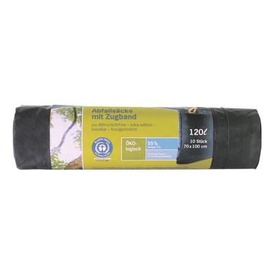 Secolan 10 Müllbeutel 120 L blau/schwarz blau, 70x105 cm