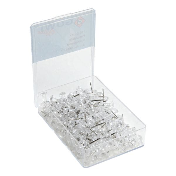 GOWI Office 100er Pack Pinnnadeln transparent transparent Image
