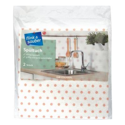 flink & sauber 2er-Pack Spültücher weiß, 35 cm Image