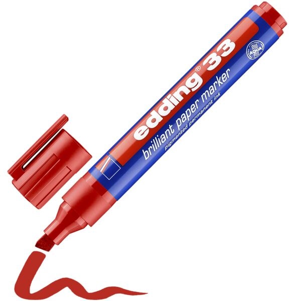 Edding Permanent-Marker »33« rot Image