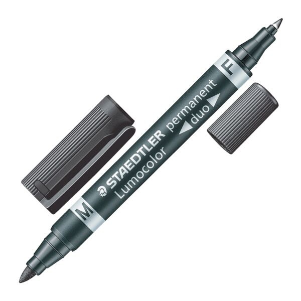 Staedtler Permanent-Marker »Lumocolor permanent duo« schwarz Image