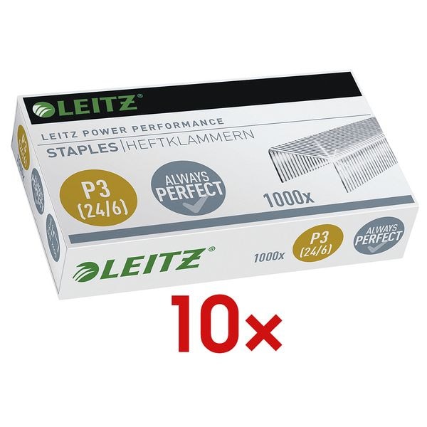 Leitz 10x 1.000 Heftklammern Leitz 24/6 Image
