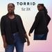 Torrid Jackets & Coats | Black Torrid Textured Woven Boyfriend Blazer Size 3/3x | Color: Black | Size: 3x