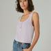 Lucky Brand Waffle Boy Tank - Women's Clothing Tops Tank Top in Fair Orchid, Size 2XL