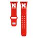 Nebraska Huskers Personalized Silicone Apple Watch Band