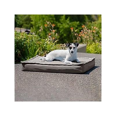 FurHaven Quilt Top Memory Foam Convertible Indoor/Outdoor Cat & Dog Bed, Gray, Medium