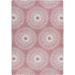 Gray 64 x 46 x 0.5 in Area Rug - Joy Carpets Abstract Tufted Pink/White Area Rug Nylon | 64 H x 46 W x 0.5 D in | Wayfair 2114B-04