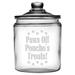 Susquehanna Glass Personalized Paws off Treat 2 qt. Kitchen Canister Glass | 6.3 H x 5.5 W x 5.5 D in | Wayfair JM-6093-1592