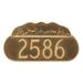 Montague Metal Products Inc. Deer Address Plaque Metal | 8.5 H x 16 W x 0.25 D in | Wayfair PCS-0023S1-W-HGS