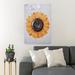 Gracie Oaks Sunflower Painting - 1 Piece Rectangle Graphic Art Print On Wrapped Canvas in White | 36 H x 24 W x 2 D in | Wayfair