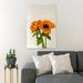 Gracie Oaks Two Sunflowers - 1 Piece Rectangle Graphic Art Print On Wrapped Canvas in Yellow | 20 H x 16 W x 2 D in | Wayfair