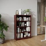 Latitude Run® Gibney Standard Bookcase Wood in Brown | 33.07 W x 11.61 D in | Wayfair B9ED2F3929754EAB8E5F2A45E3C50887