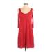 Soprano Casual Dress - A-Line: Red Dresses - Women's Size Small