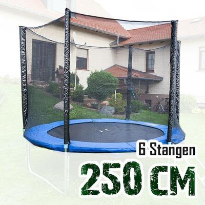 250cm Trampolin Sicherheitsnetz Ersatznetz Schutznetz ohne Pfosten für Tampoline 2,50m für 6 Image