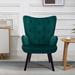 Mid-century Modern Tufted Velvet Accent Chair Wingback chair