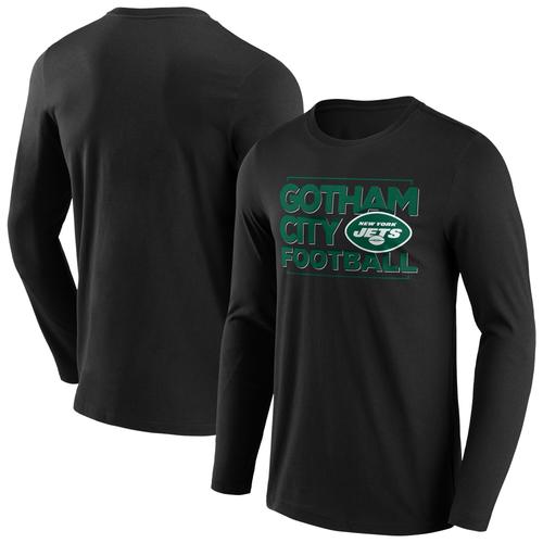 New York Jets Gotham City Football Iconic Hometown Grafik Langarm-T-Shirt - Herren