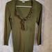 J. Crew Tops | J.Crew Women's Long Sleeve Ruffle-V-Neck Size S | Color: Green | Size: S