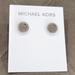 Michael Kors Accessories | Michael Kors Silver Tone Pave Crystal Earrings, Nwt | Color: Silver | Size: Os