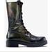 Michael Kors Shoes | Michael Kors Brenna Camo Calf Leather Combat Boot | Color: Black/Green | Size: 7