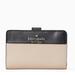 Kate Spade Bags | Kate Spade Staci Colorblock Medium Compact Bifold Wallet Warm Beige Multi | Color: Black/Cream | Size: Medium