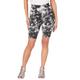 Plus Size Women's Essential Stretch Bike Short by Roaman's in Black Acid Tie Dye (Size 6X) Cycle Gym Workout