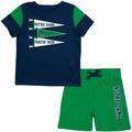 Newborn & Infant Colosseum Navy/Green Notre Dame Fighting Irish Baby Herman T-Shirt Shorts Set