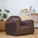 Keet Little-Furniture Personalized Club Chair Wood/Microsuede in Brown | 18 H x 24 W x 17 D in | Wayfair 103-8-Block -Red